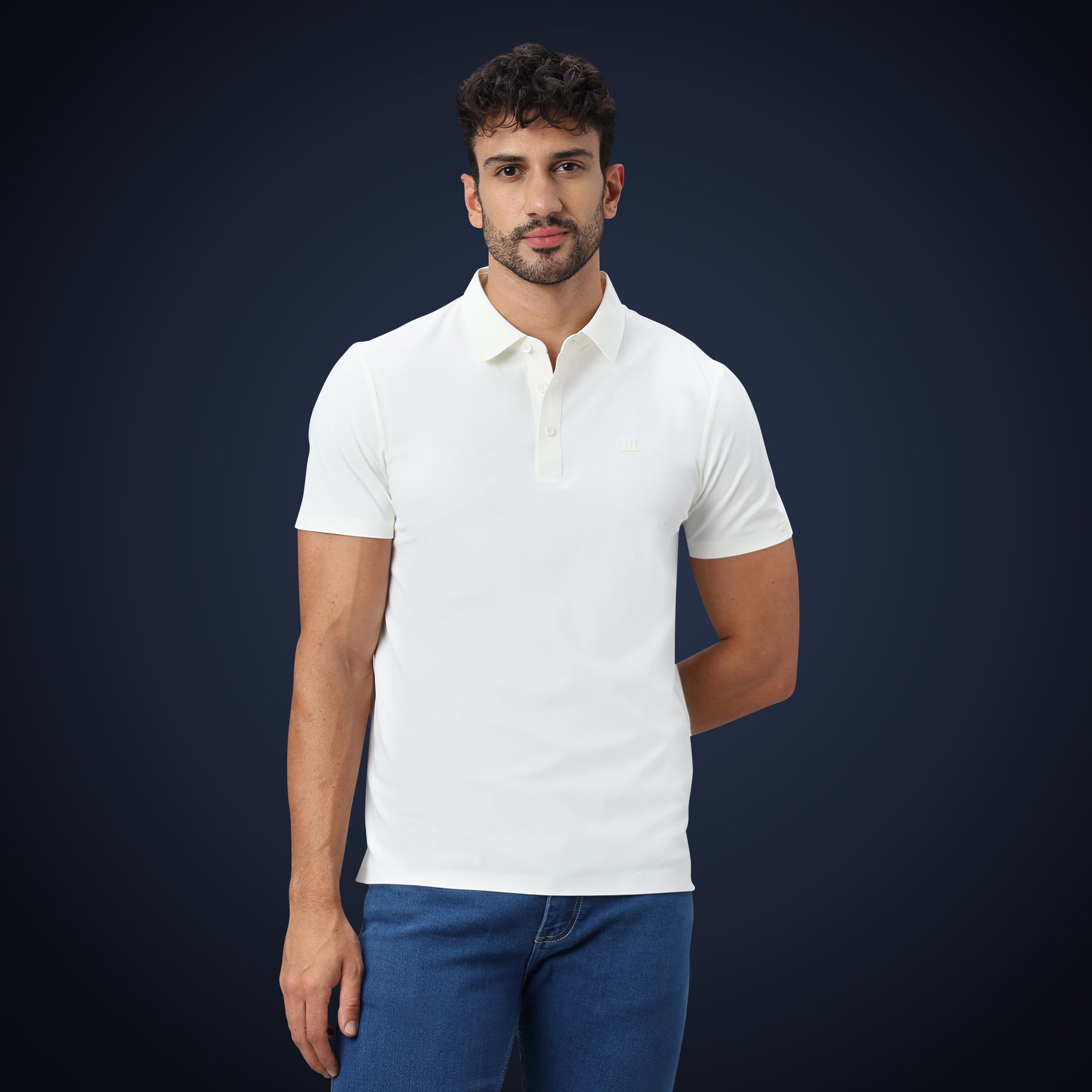 Open Button Polo - Pique