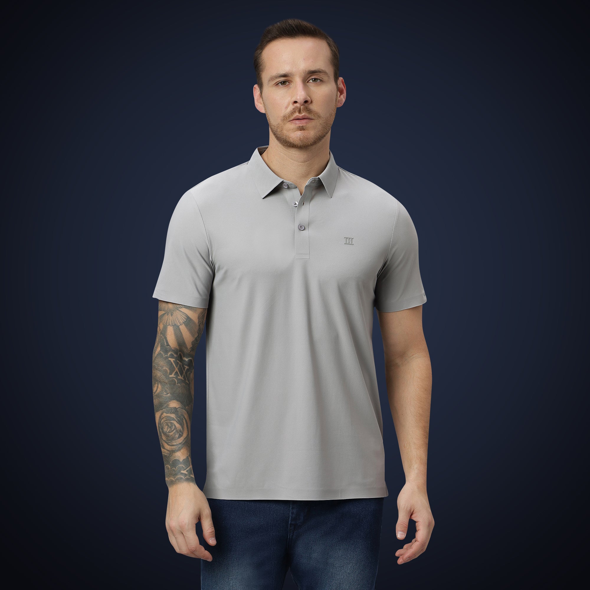 Open Button Polo - Pique