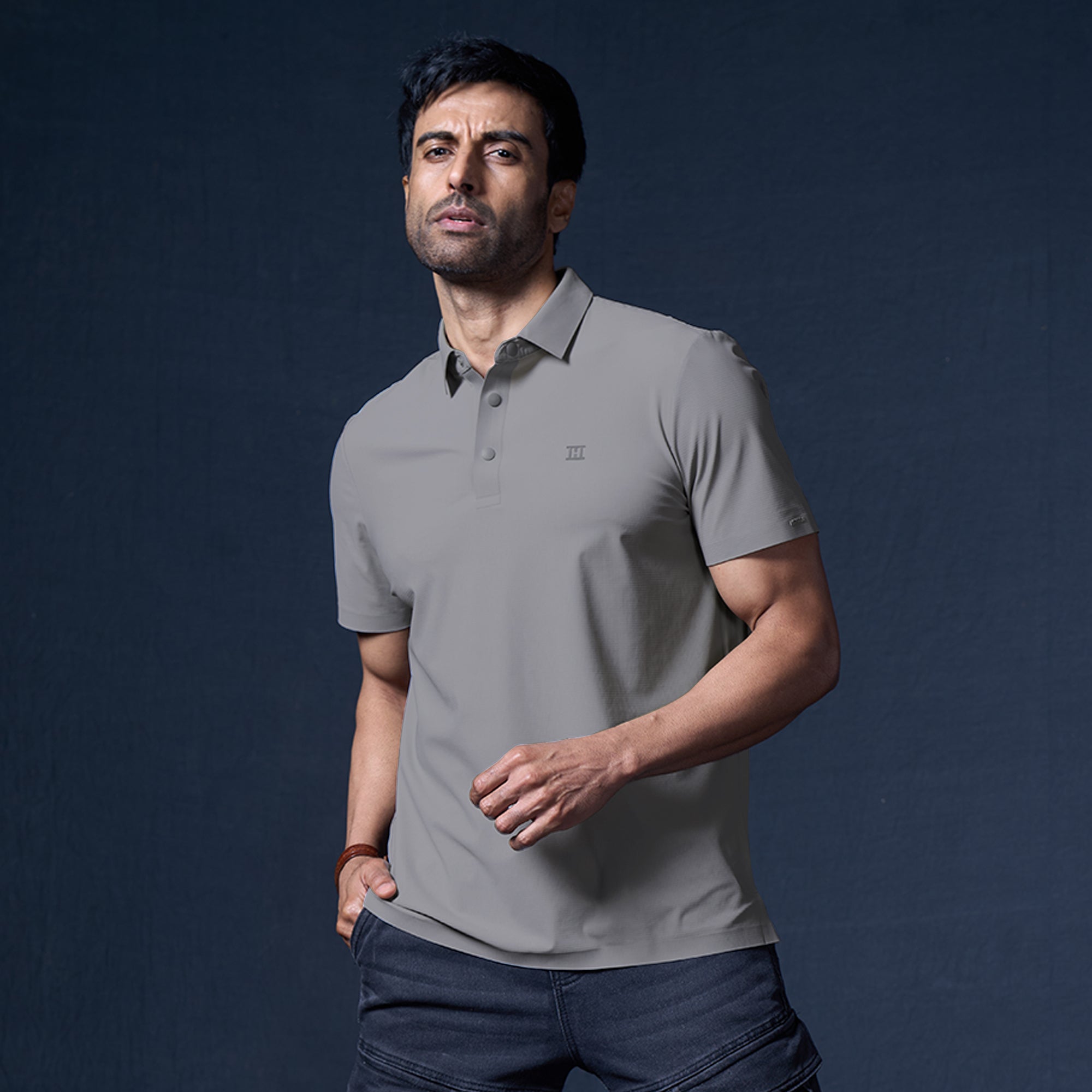 Snap Button Polo - Big Checks