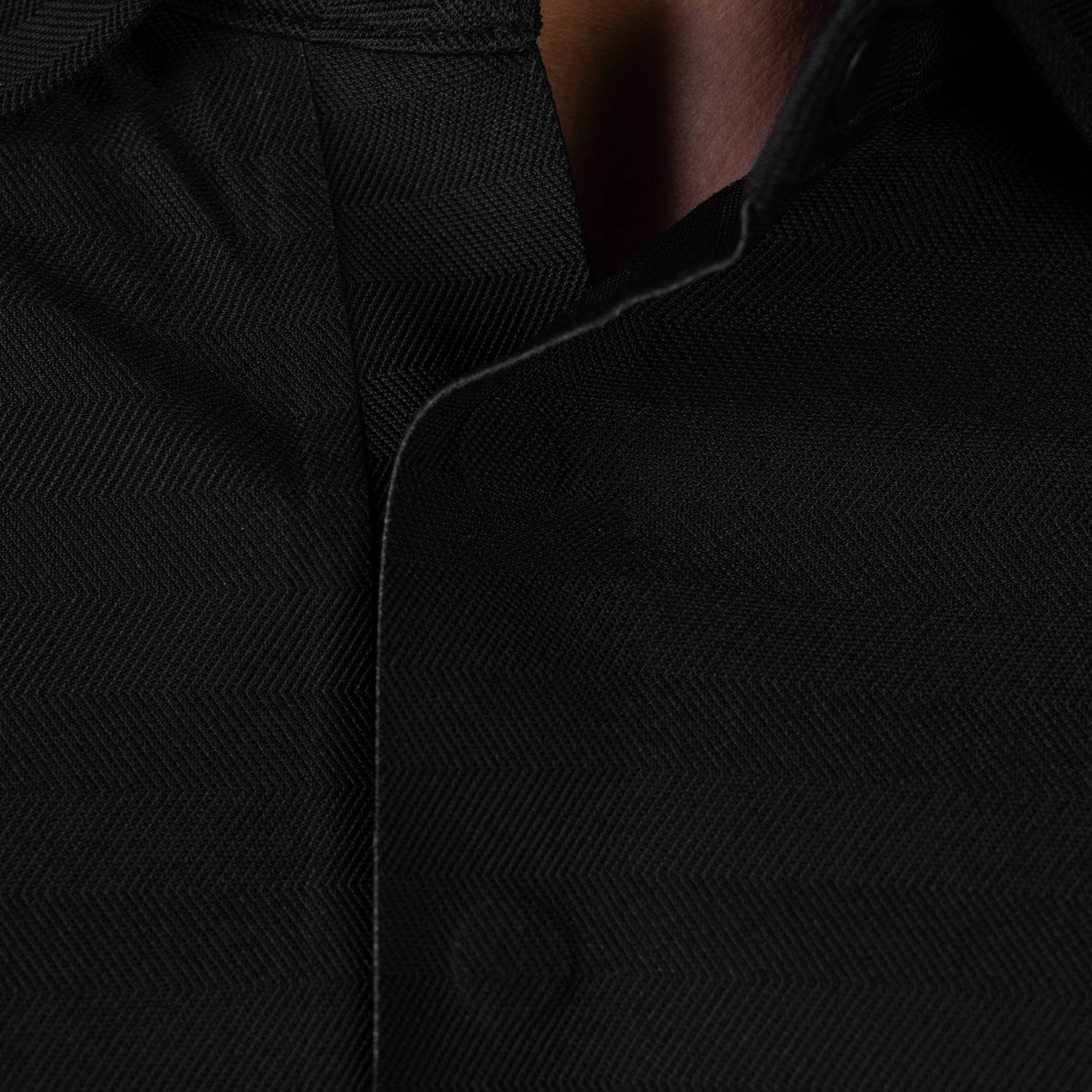 Hektor -Premium-Bonded- Hidden Button Polo - Herring Bone T Shirt -Mens