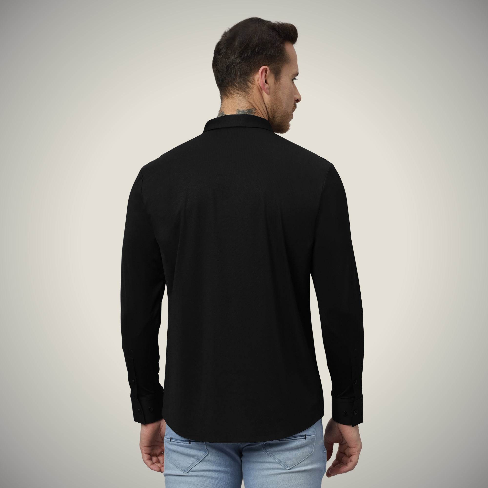 Hektor -Premium-Bonded- Hidden Button Shirt - Long Sleeve - Twill -Mens