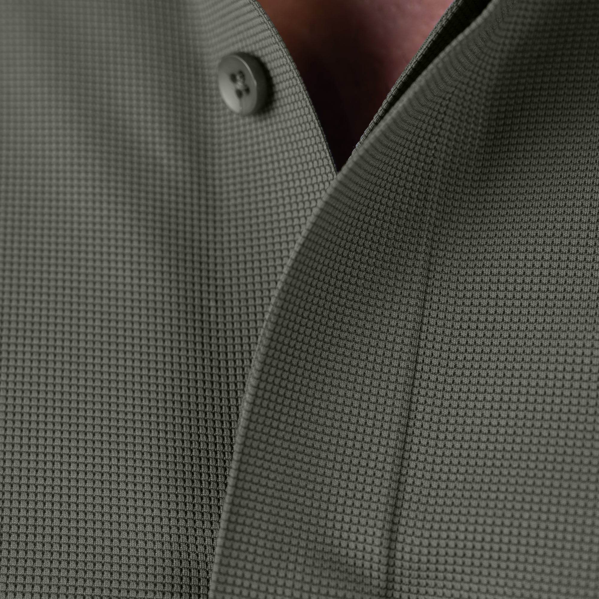 Hektor -Premium-Bonded- Hidden Button Shirt - Long Sleeve - Bubble Checks -Mens