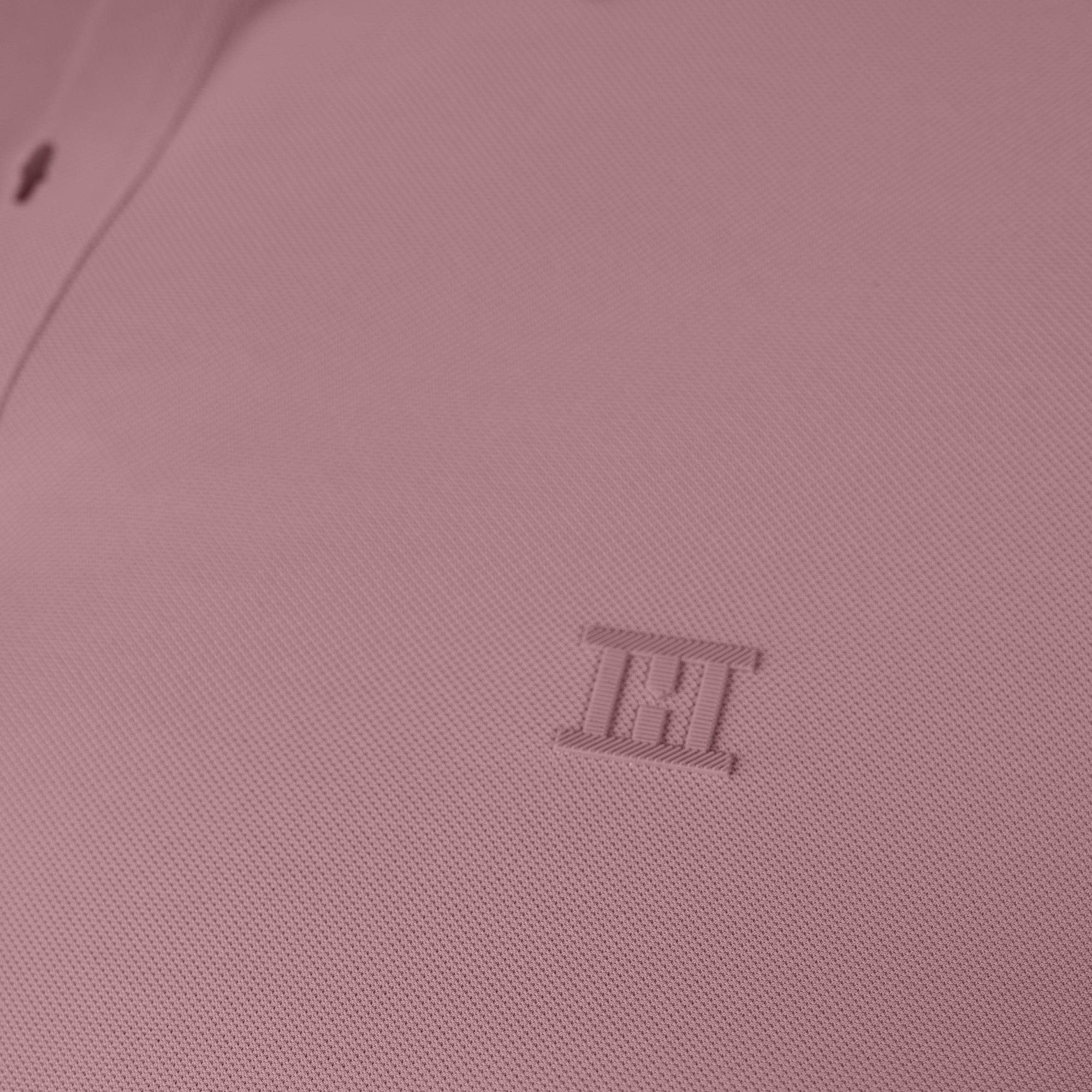 Hektor -Premium-Bonded- Open Button Polo - Pique T Shirt -Mens