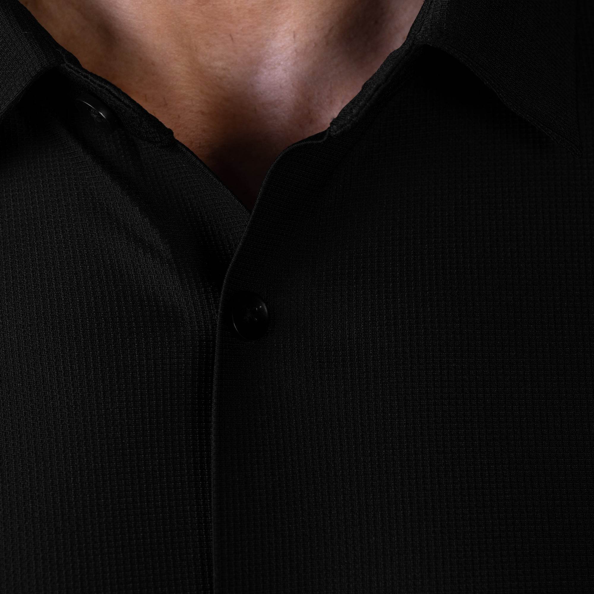 Hektor -Premium-Bonded- Open Button Shirt - Long Sleeve - Small Checks -Mens