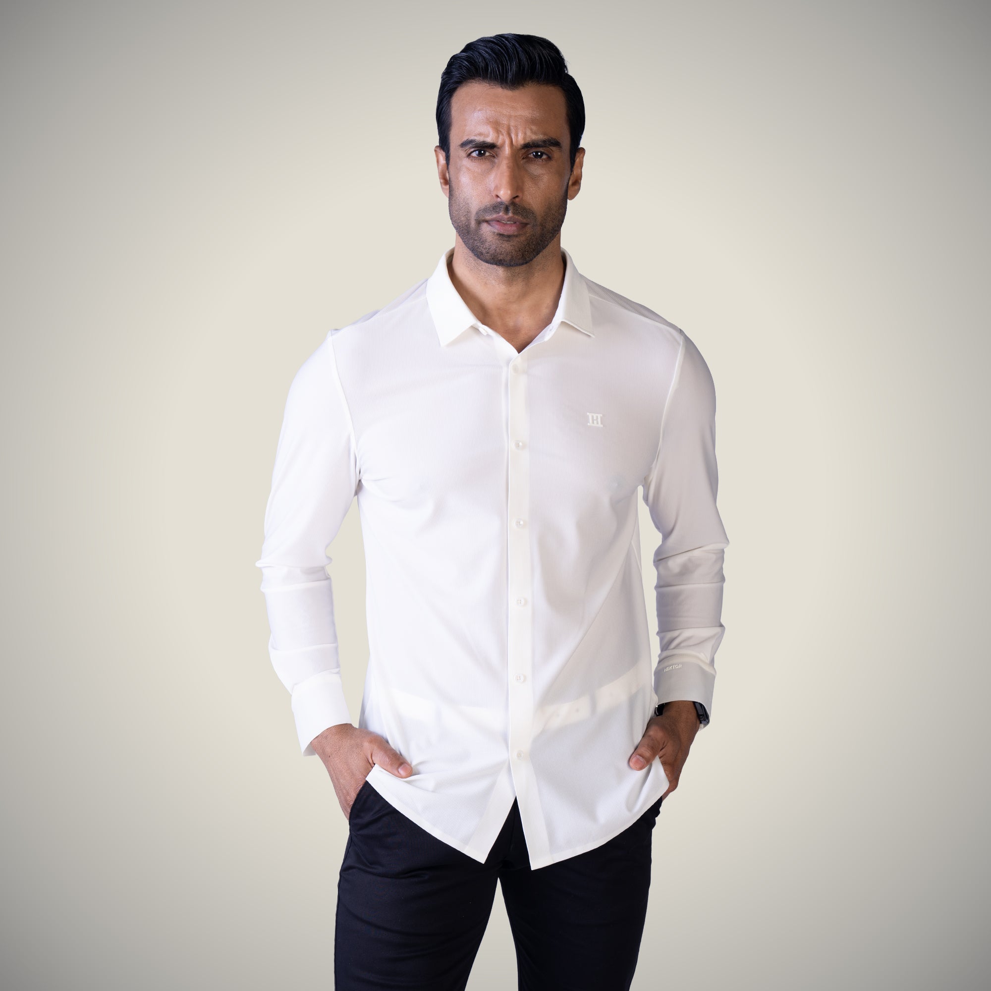 Open Button Shirt - Long Sleeve - Small Checks