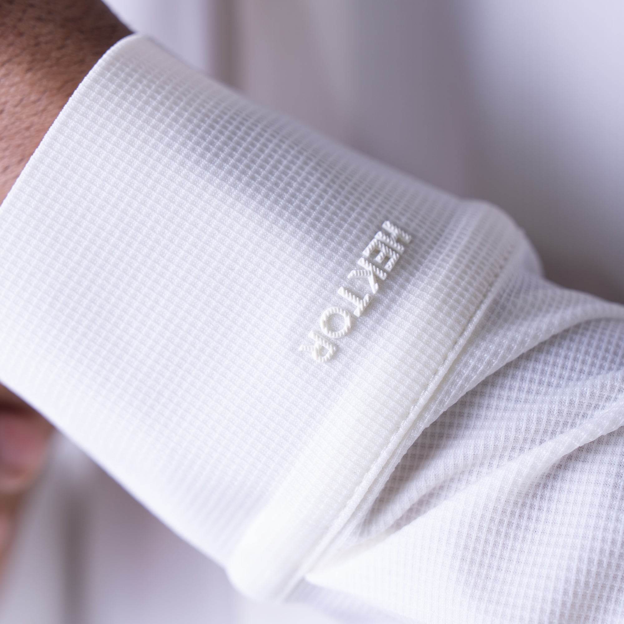 Hektor -Premium-Bonded- Open Button Shirt - Long Sleeve - Small Checks -Mens