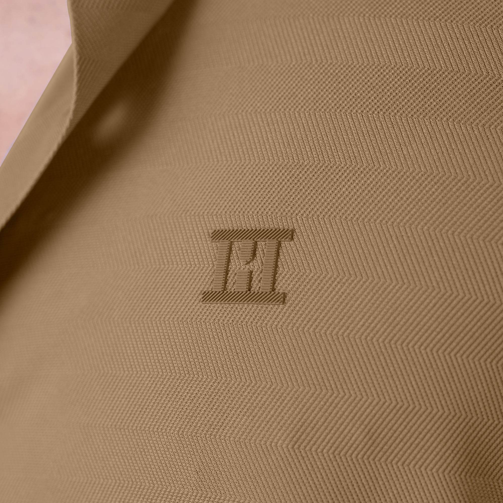 Hektor -Premium-Bonded- Open Button Shirt - Short Sleeve - Herring Bone -Mens