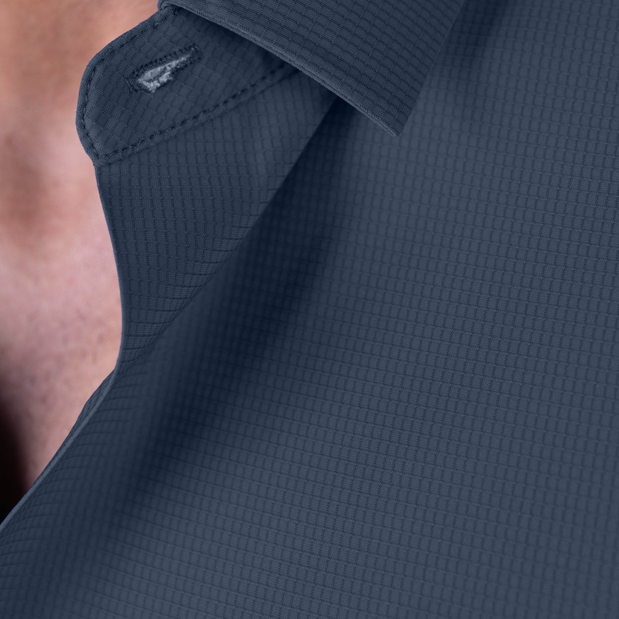 Hektor -Premium-Bonded- Open Button Shirt - Short Sleeve - Big Checks -Mens