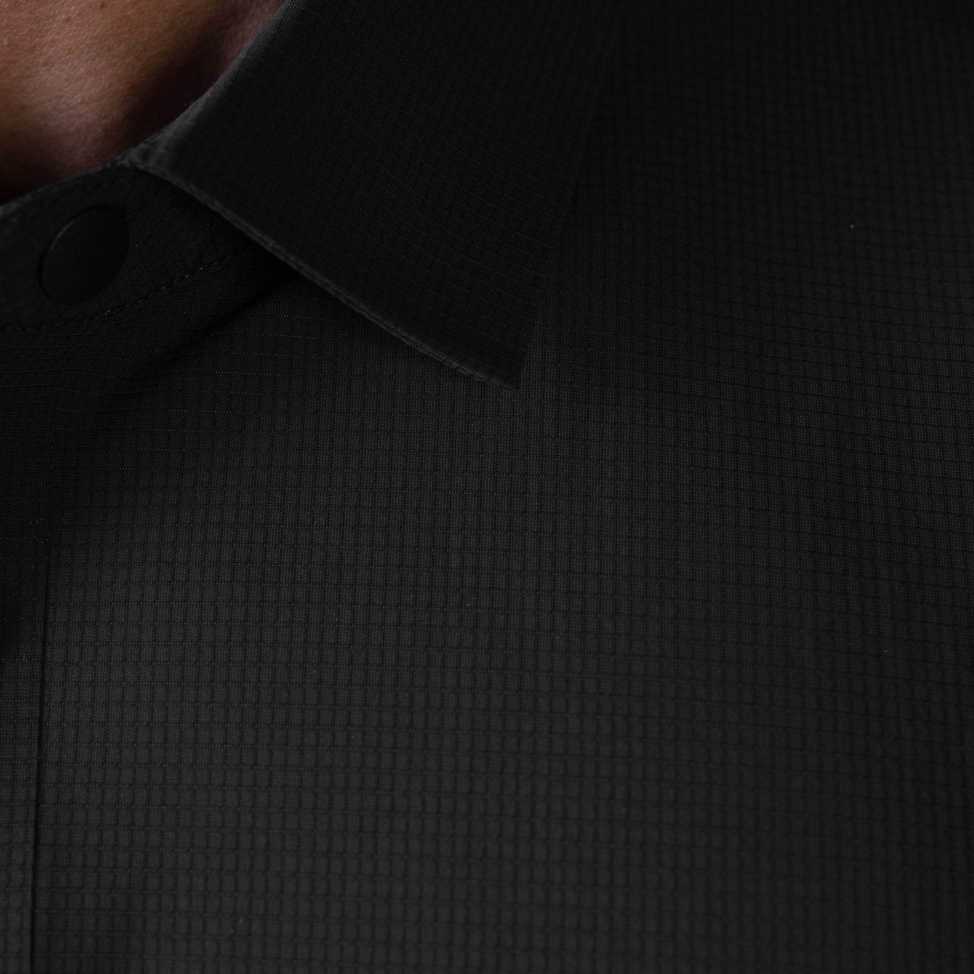 Hektor -Premium-Bonded- Snap Button Polo - Big Checks T Shirt -Mens