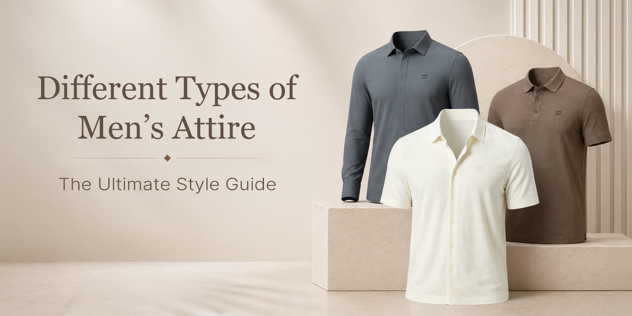 Different tyoes of men's attire