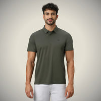 Olive Green Twill Polo