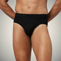 Magnetic Black Nylon Briefs
