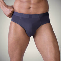 Prussian Blue Nylon Briefs