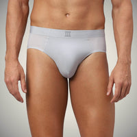 Smoke Gray Nylon Briefs