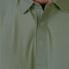 Hektor -Premium-Bonded- Hidden Button Polo - Small Checks -Mens