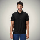 Hektor -Premium-Bonded- Hidden Button Polo - Small Checks -Mens