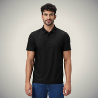 Black Small Checks Polo