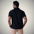 Hektor -Premium-Bonded- Hidden Button Polo - Small Checks -Mens