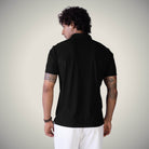Hektor -Premium-Bonded- Hidden Button Polo - Herring Bone T Shirt -Mens