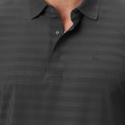 Hektor -Premium-Bonded- Hidden Button Polo - Herring Bone T Shirt -Mens