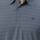 Hektor -Premium-Bonded- Hidden Button Polo - Herring Bone T Shirt -Mens