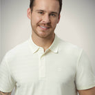 Hektor -Premium-Bonded- Hidden Button Polo - Herring Bone T Shirt -Mens