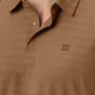 Hektor -Premium-Bonded- Hidden Button Polo - Herring Bone T Shirt -Mens