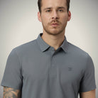 Hektor -Premium-Bonded- Hidden Button Polo - Bubble Checks T Shirt -Mens