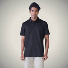 Hektor -Premium-Bonded- Hidden Button Polo - Bubble Checks T Shirt -Mens