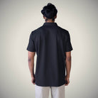Hektor -Premium-Bonded- Hidden Button Polo - Bubble Checks T Shirt -Mens