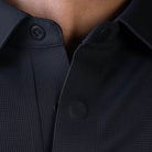 Hektor -Premium-Bonded- Hidden Button Polo - Bubble Checks T Shirt -Mens