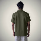 Hektor -Premium-Bonded- Hidden Button Polo - Bubble Checks T Shirt -Mens