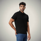 Hektor -Premium-Bonded- Hidden Button Polo - Bubble Checks T Shirt -Mens