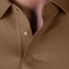 Hektor -Premium-Bonded- Hidden Button Polo - Bubble Checks T Shirt -Mens