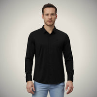 Licorice Black Twill Shirt