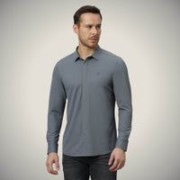 Cloud Gray Bubble Checks Shirt