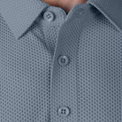 Hektor -Premium-Bonded- Open Button Polo - Bubble Jacquard -Mens