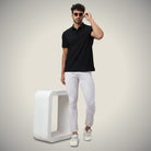 Hektor -Premium-Bonded- Open Button Polo - Bubble Jacquard -Mens