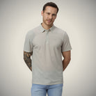 Hektor -Premium-Bonded- Open Button Polo - Bubble Jacquard -Mens