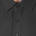Hektor -Premium-Bonded- Open Button Polo - Bubble Jacquard -Mens