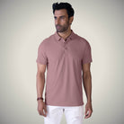 Hektor -Premium-Bonded- Open Button Polo - Pique T Shirt -Mens
