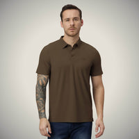 Brown Coffee Pique Polo
