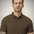 Hektor -Premium-Bonded- Open Button Polo - Pique T Shirt -Mens