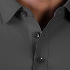 Hektor -Premium-Bonded- Open Button Polo - Pique T Shirt -Mens