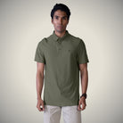 Hektor -Premium-Bonded- Open Button Polo - Pique T Shirt -Mens