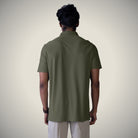 Hektor -Premium-Bonded- Open Button Polo - Pique T Shirt -Mens