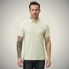 Hektor -Premium-Bonded- Open Button Polo - Pique T Shirt -Mens