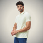 Hektor -Premium-Bonded- Open Button Polo - Pique T Shirt -Mens