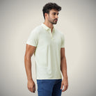Hektor -Premium-Bonded- Open Button Polo - Pique T Shirt -Mens