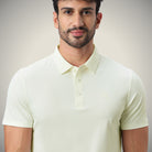Hektor -Premium-Bonded- Open Button Polo - Pique T Shirt -Mens